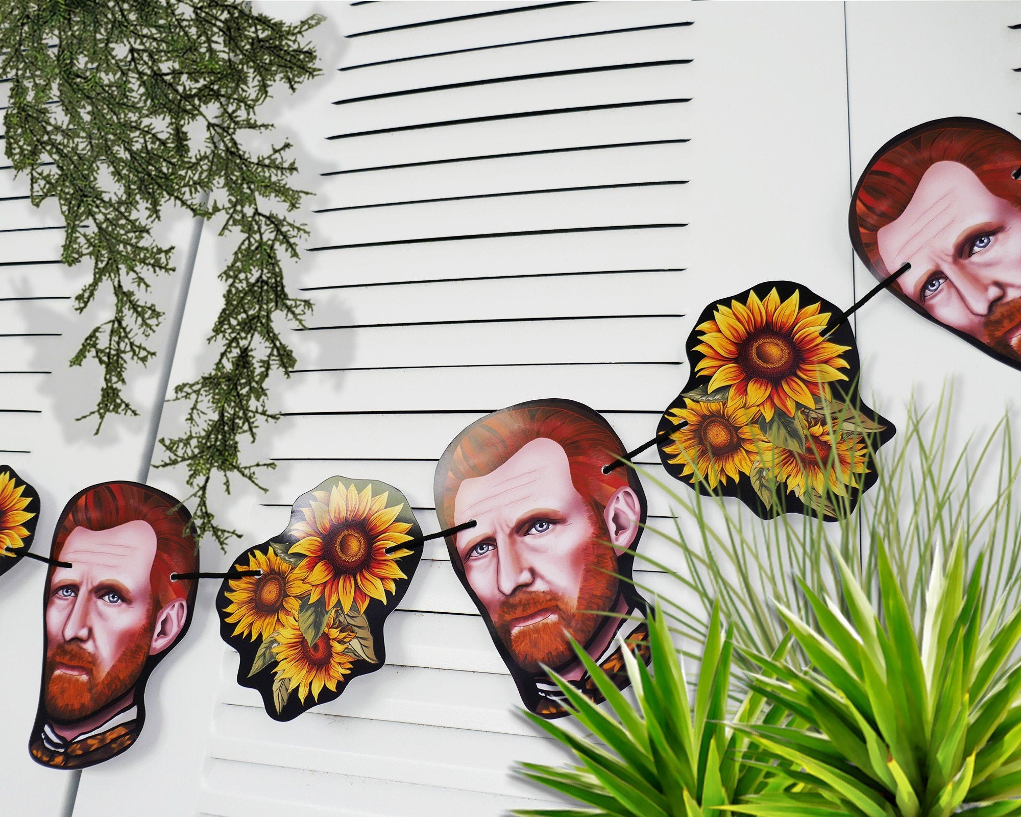 Van Gogh Garland | Dutch Post-Impressionist Art Party Bunting