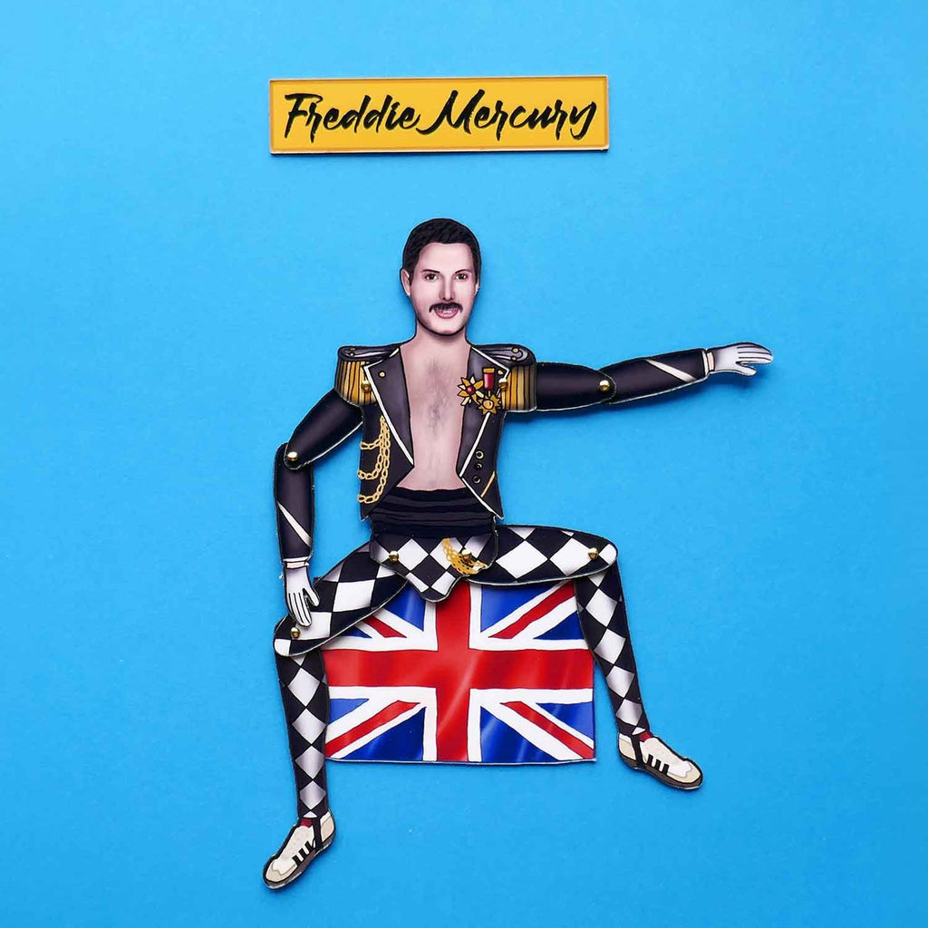 Articulated Freddie Mercury Magnet Doll | Music Lover Decor