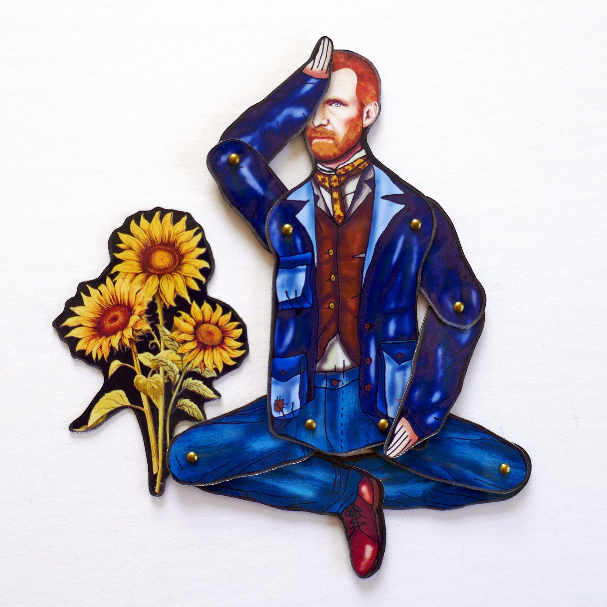 Articulated Van Gogh Magnet Doll | Iconic Artist Decor