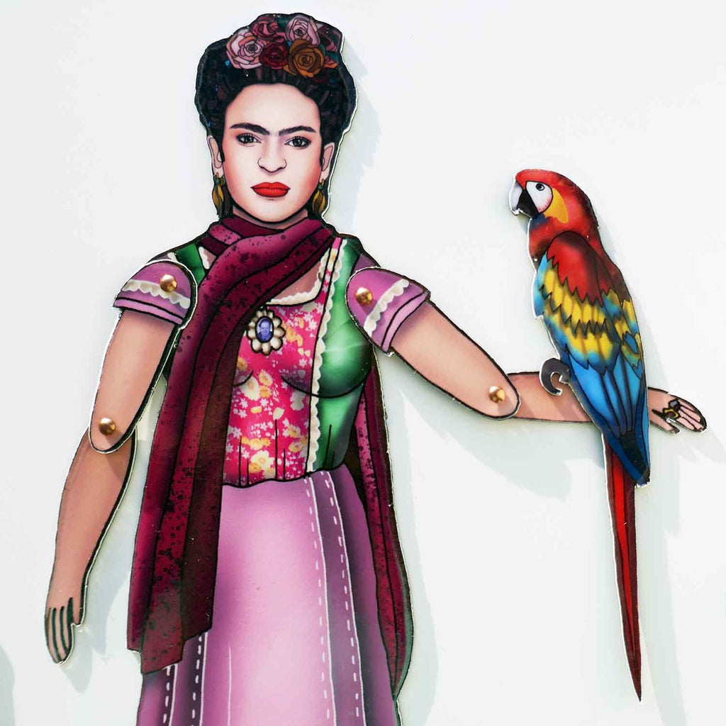 Mexican Painter Magnet Set | Interactive Paper Doll, Art Lover Gift