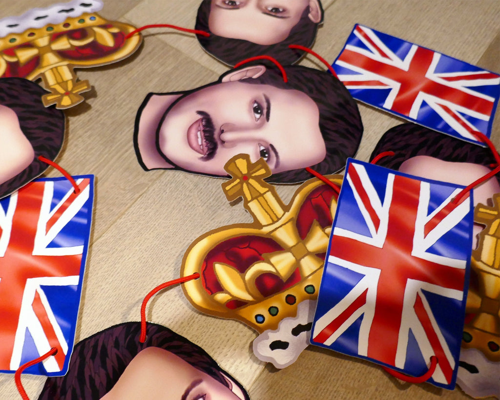 British Rockstar Garland | 80s Music Party Decorations