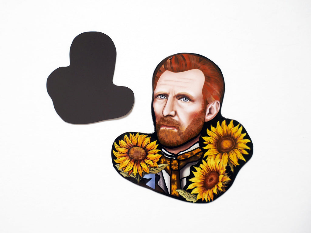 Refrigerator Magnet Vincent Van Vogh Dutch Post-Impressionist | Iconic artist-inspired magnet | modern artist