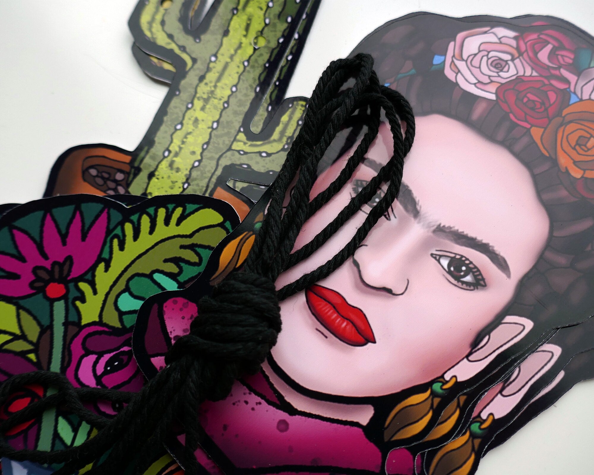 Mexican Artist Garland | Frida, Cacti, and Bouquet Bunting