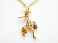 Abstract Woman Stainless Steel Pendant Necklace - Hypoallergenic Jewelry