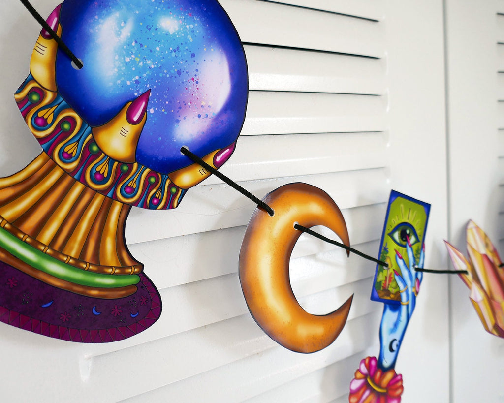 Witchcraft Garland: Witchy Vibes Halloween Party Decor