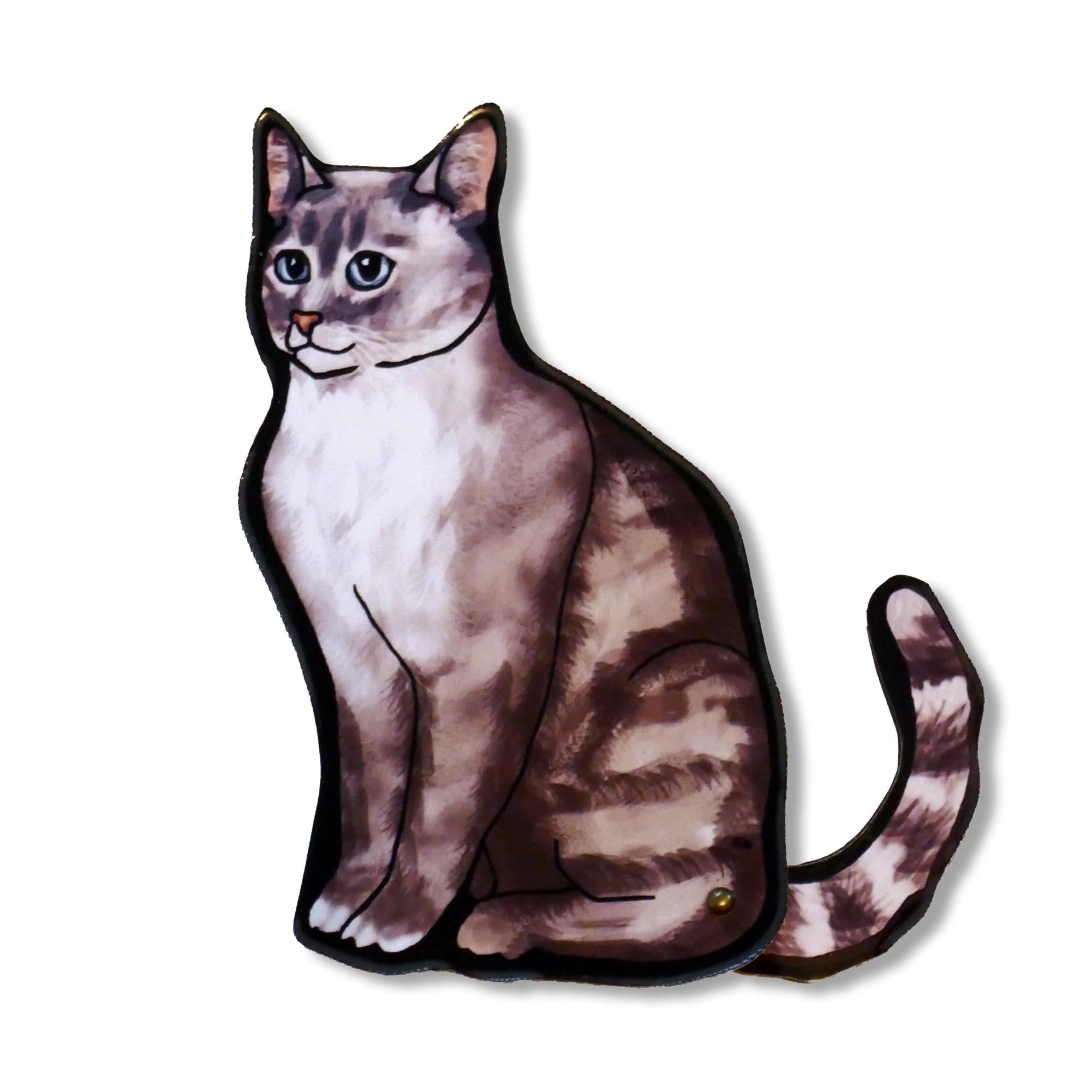 Set of 3 Articulated Cats Fridge Magnets Cat Kitchen decor.