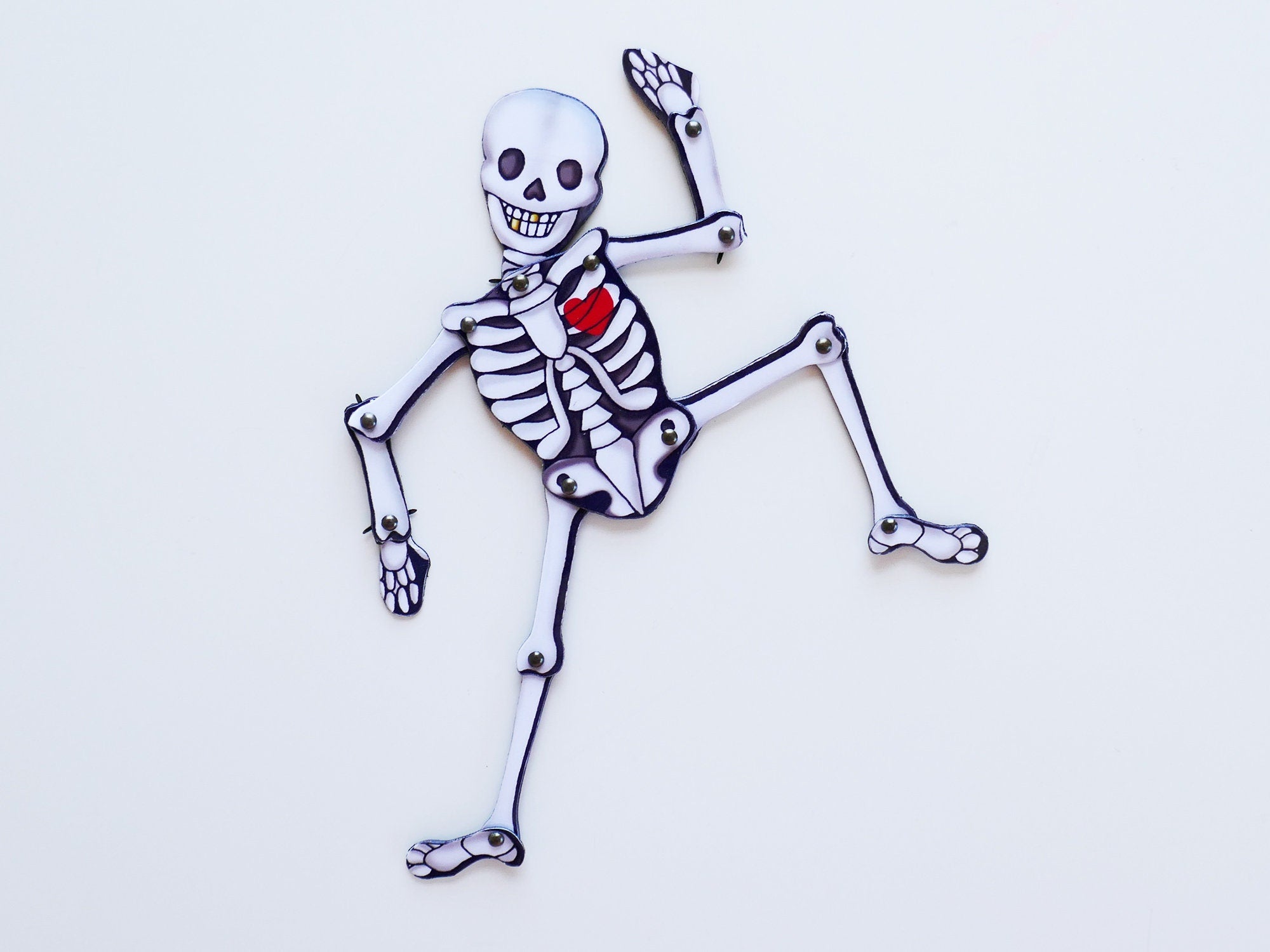 Articulated Magnet Skeleton: Halloween Posable Doll