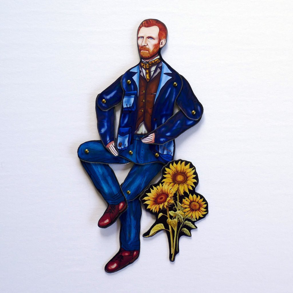 Articulated Van Gogh Magnet Doll | Iconic Artist Decor