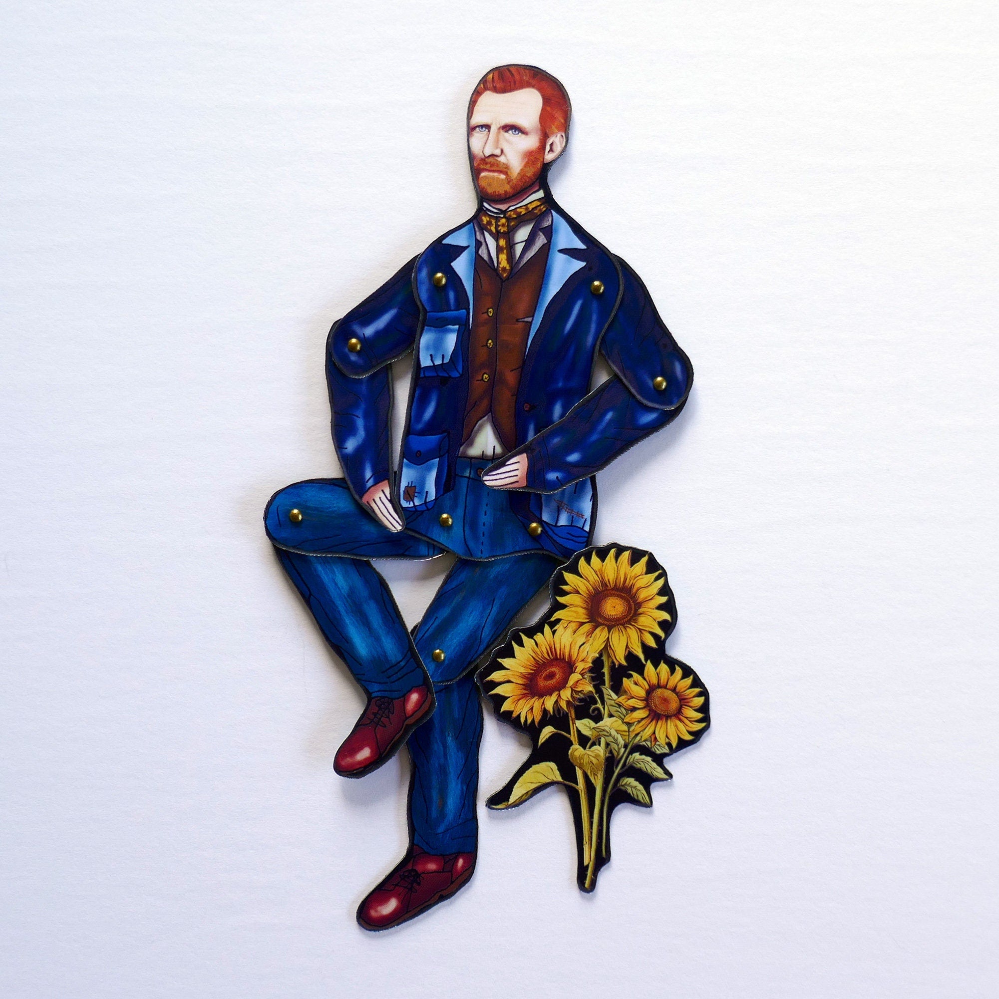 Articulated Van Gogh Magnet Doll | Iconic Artist Decor