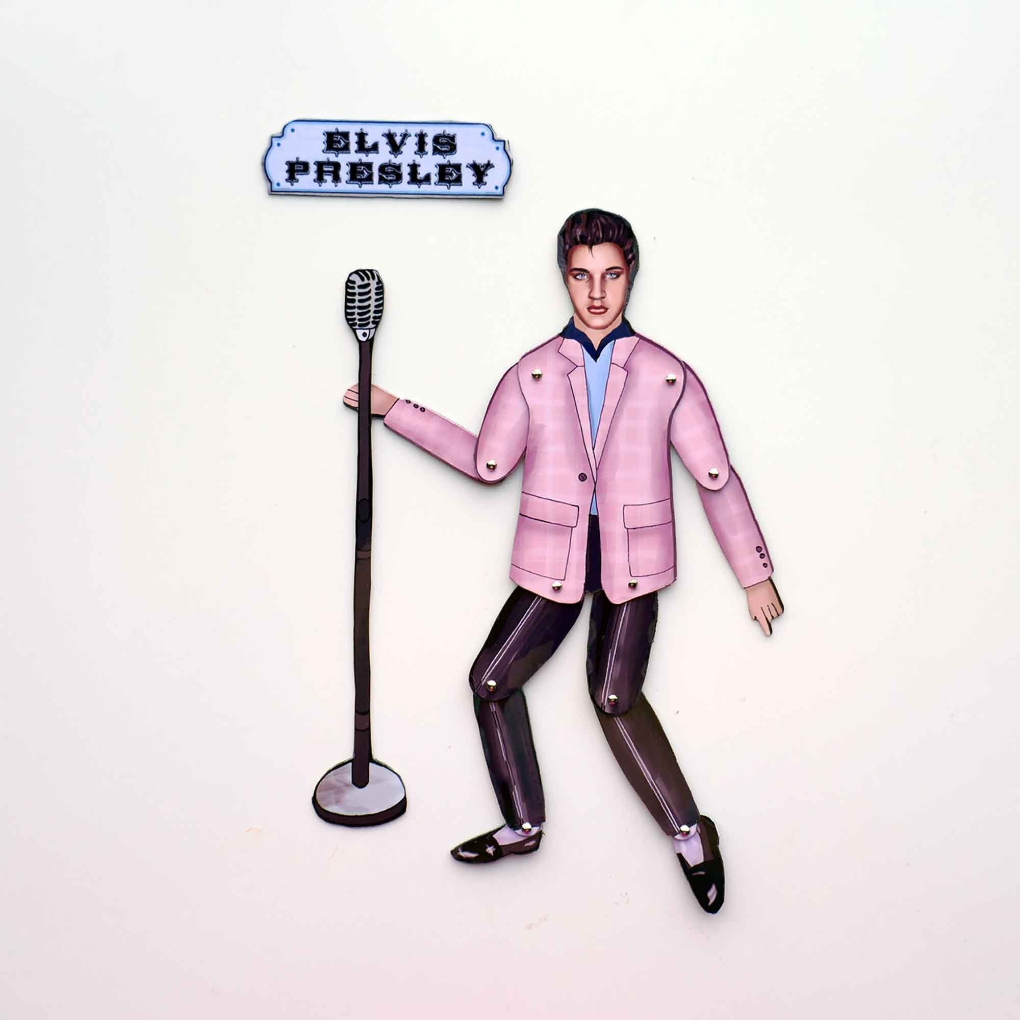 Articulated Magnet Doll: Rock Legend, Music Lover Gift