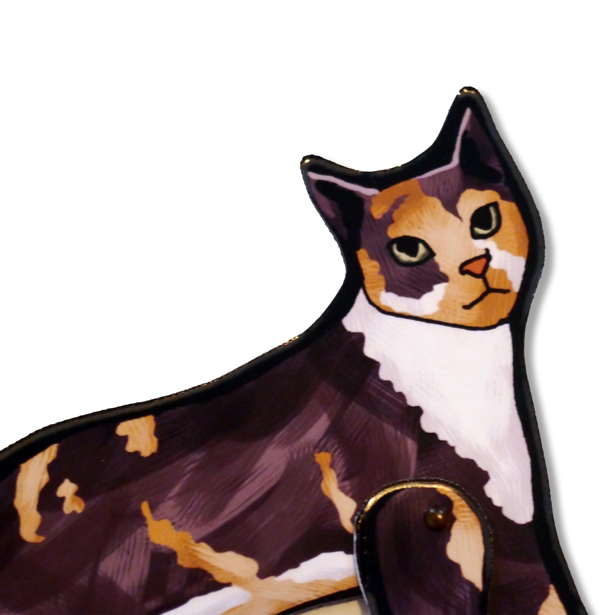 Set of 3 Articulated Cats Fridge Magnets Cat Kitchen decor.