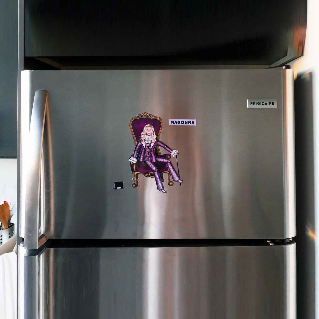 Interactive Magnet Set/Doll Queen of Pop | Iconic pop singer-inspired refrigerator magnet | Music-themed home decor | Music lover room decor