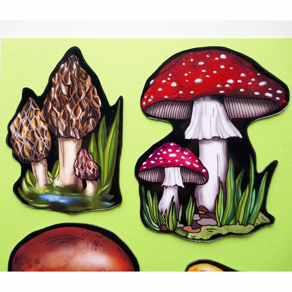 Mushroom Magnet Set: Witchcraft Fairy Forest Decor.
