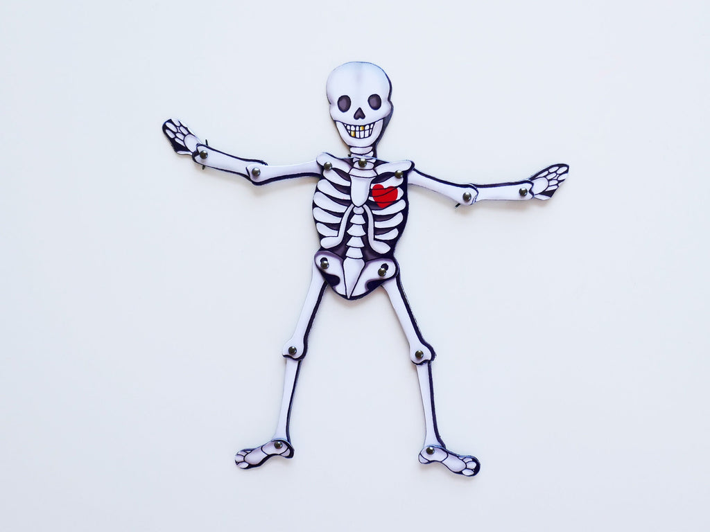 Articulated Magnet Skeleton: Halloween Posable Doll