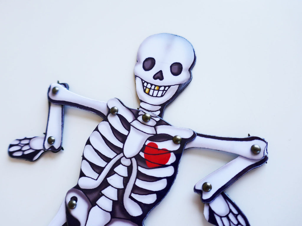 Articulated Magnet Skeleton: Halloween Posable Doll