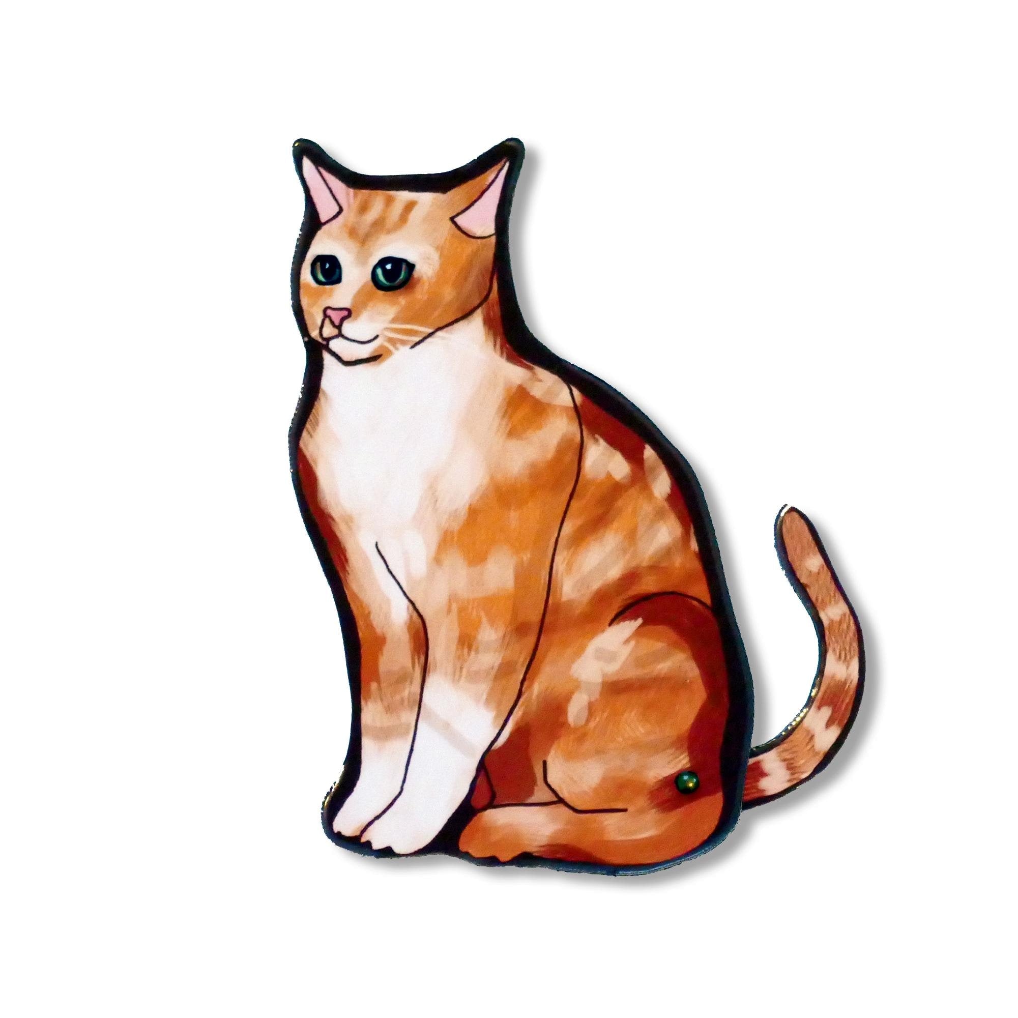 Set of 3 Articulated Cats Fridge Magnets Cat Kitchen decor.