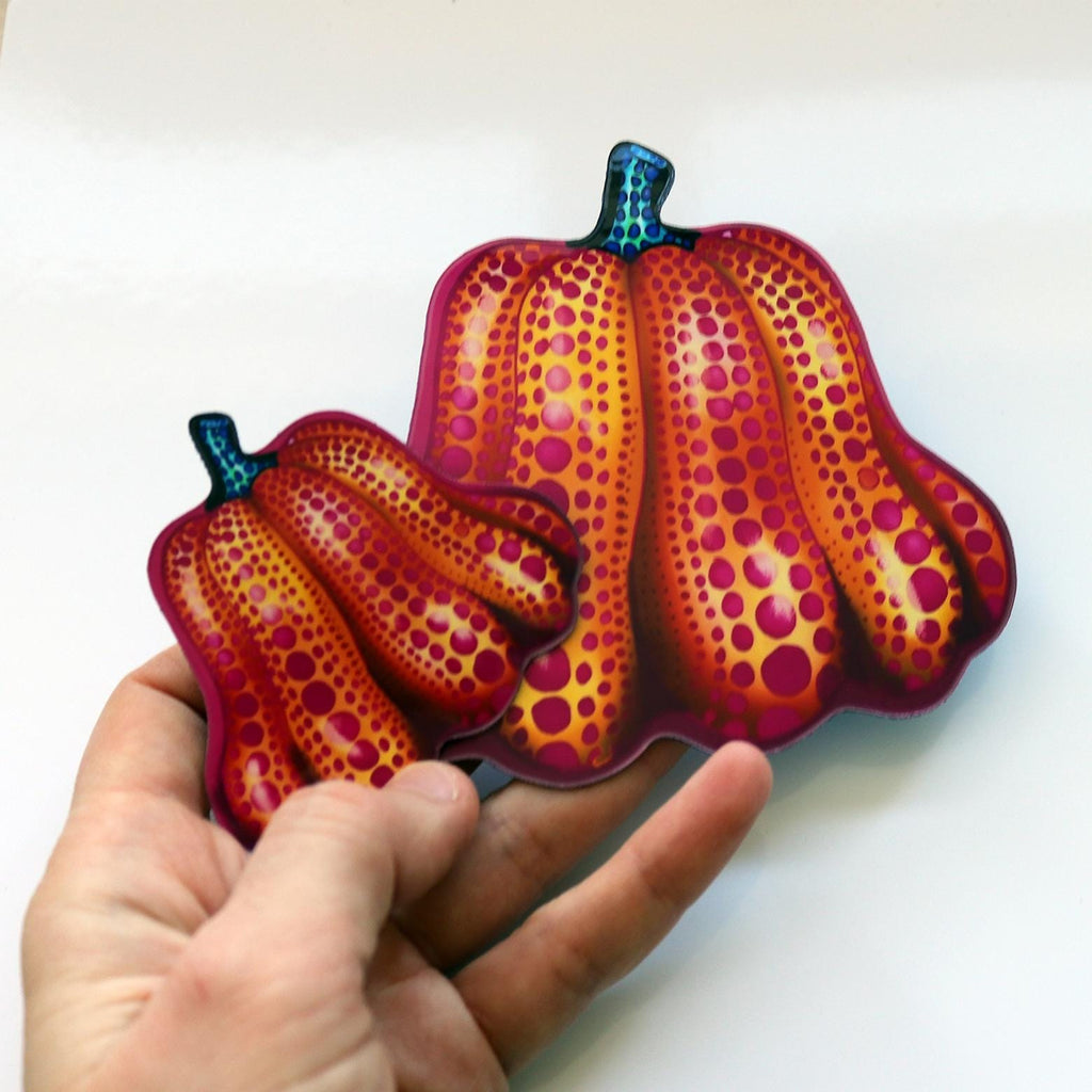 Dancing Pumpkins magnet set Kusama Inspired