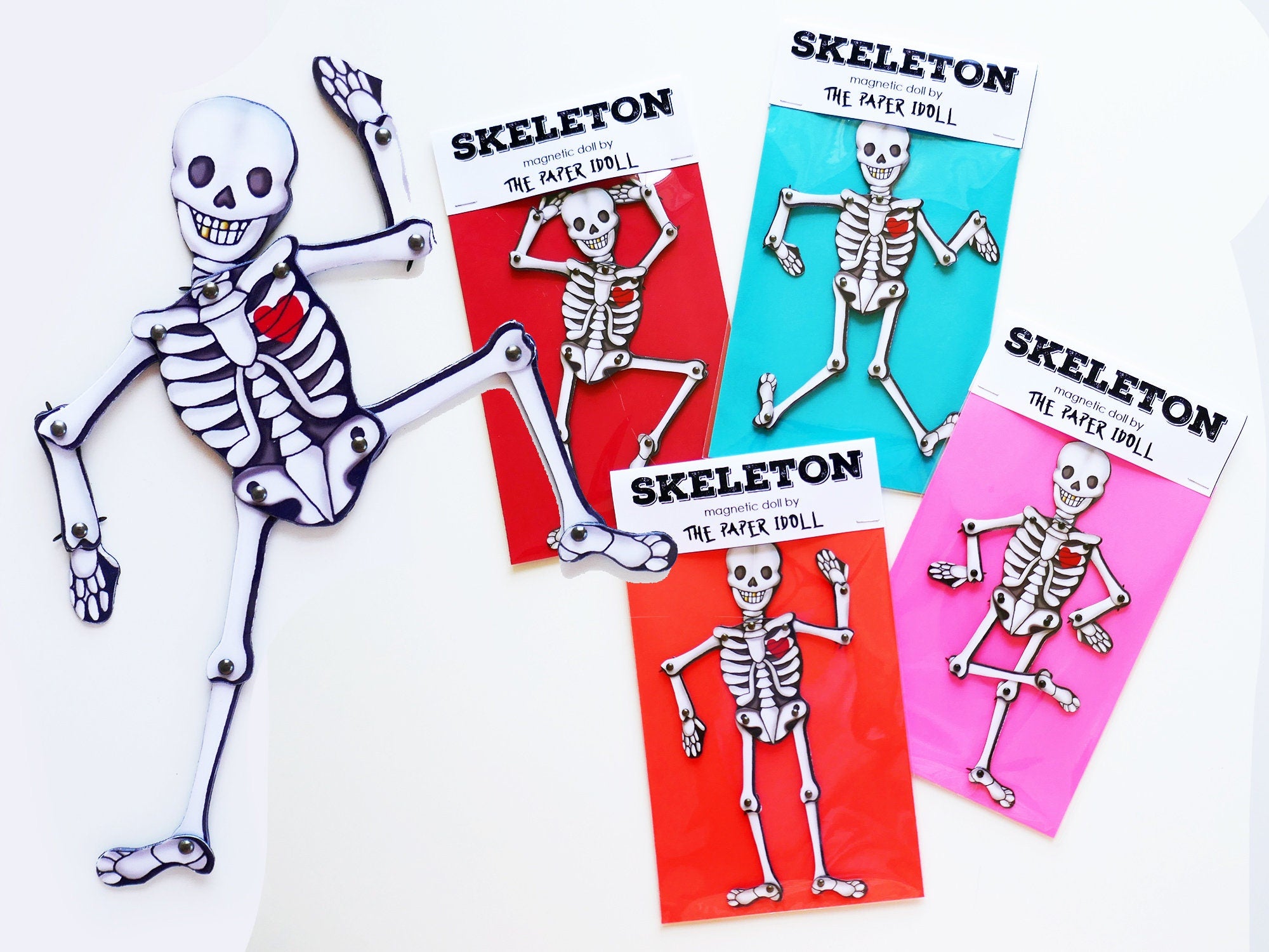 Articulated Magnet Skeleton: Halloween Posable Doll