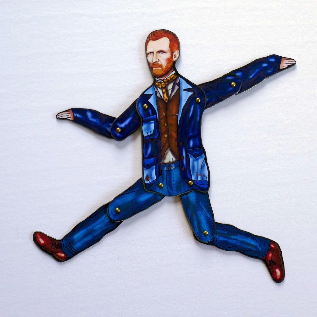 Articulated Van Gogh Magnet Doll | Iconic Artist Decor