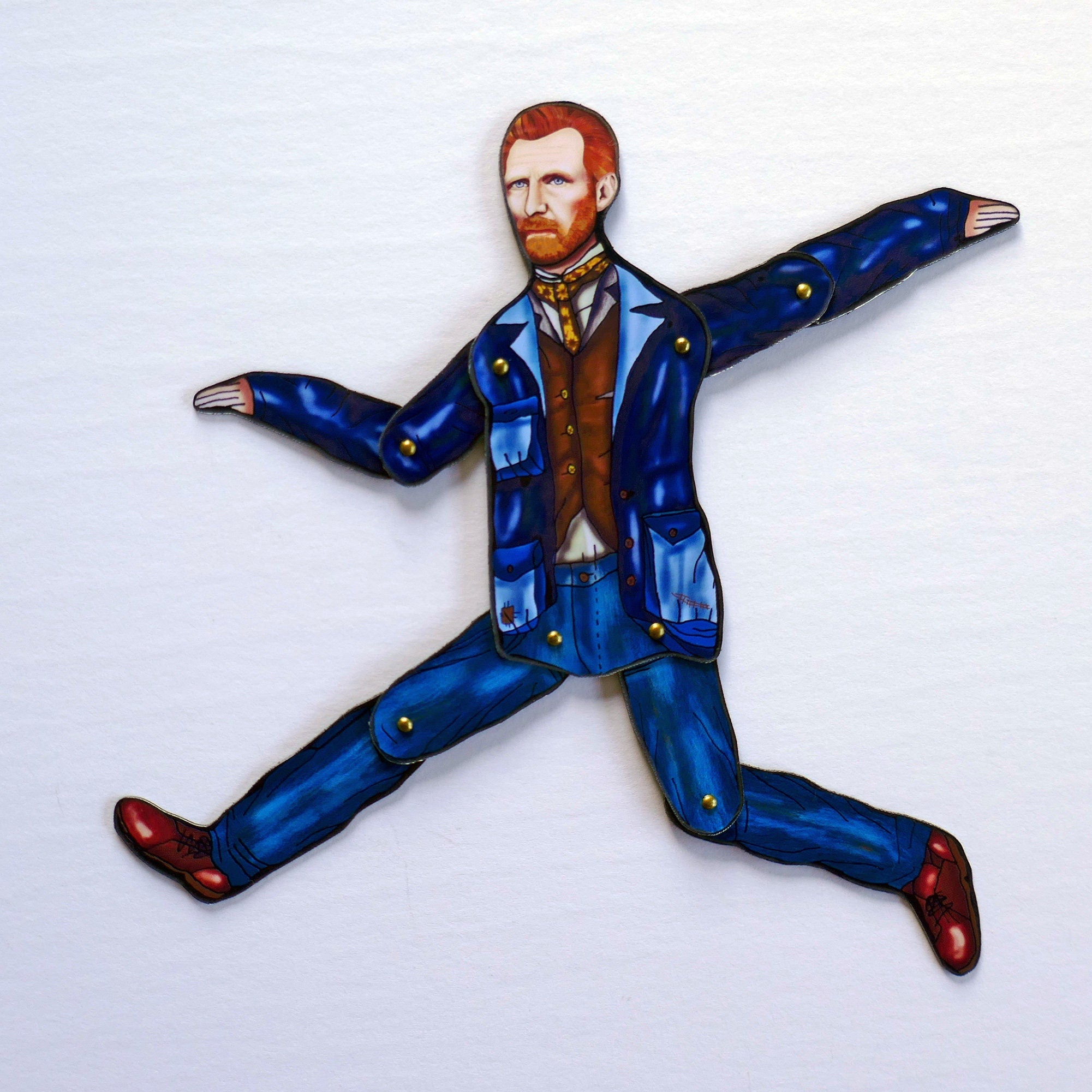 Articulated Van Gogh Magnet Doll | Iconic Artist Decor