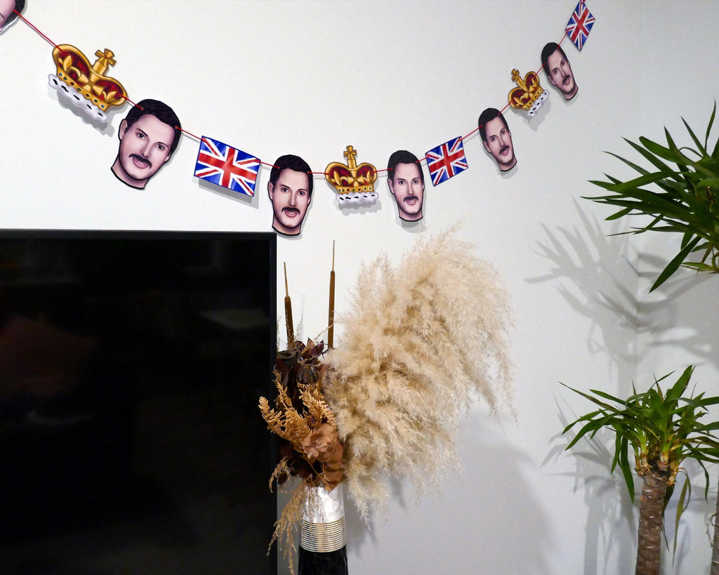 British Rockstar Garland | 80s Music Party Decorations