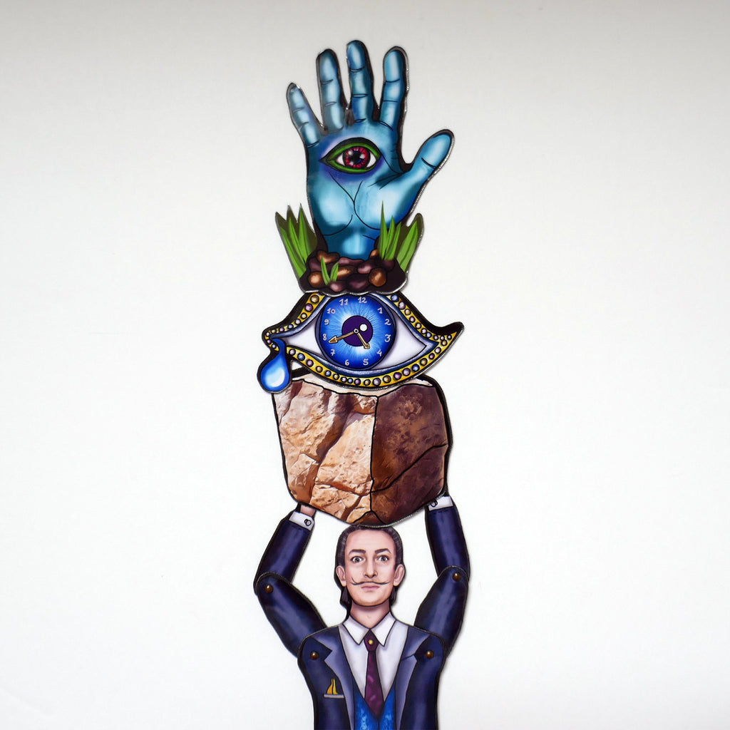 Surrealist Artist Movable Doll + Magnet Set: Interactive Art Doll, Lobster Phone.