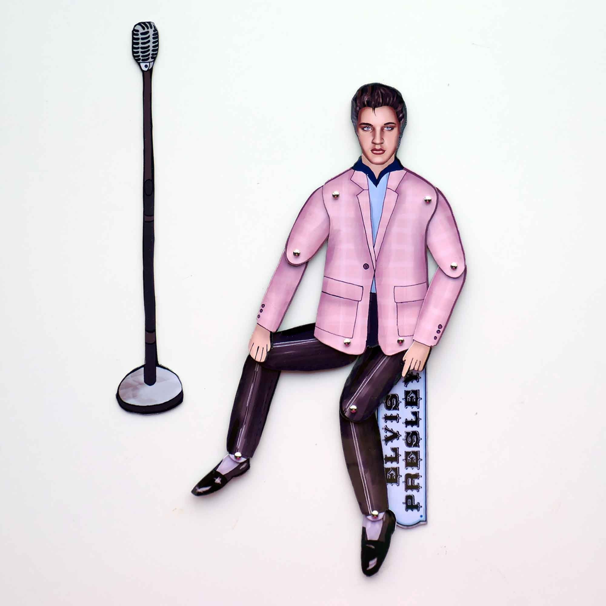 Articulated Magnet Doll: Rock Legend, Music Lover Gift