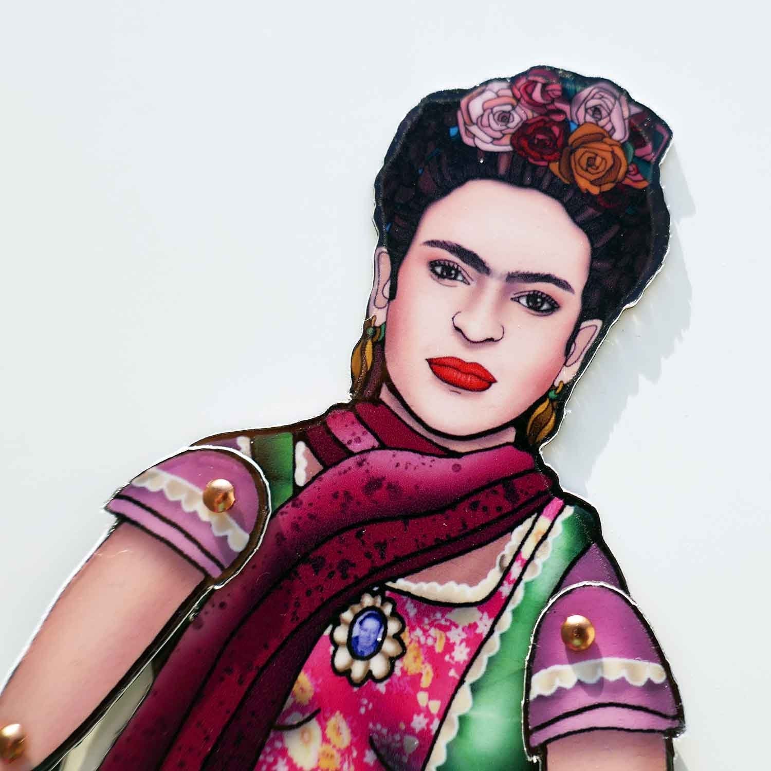 Mexican Painter Magnet Set | Interactive Paper Doll, Art Lover Gift