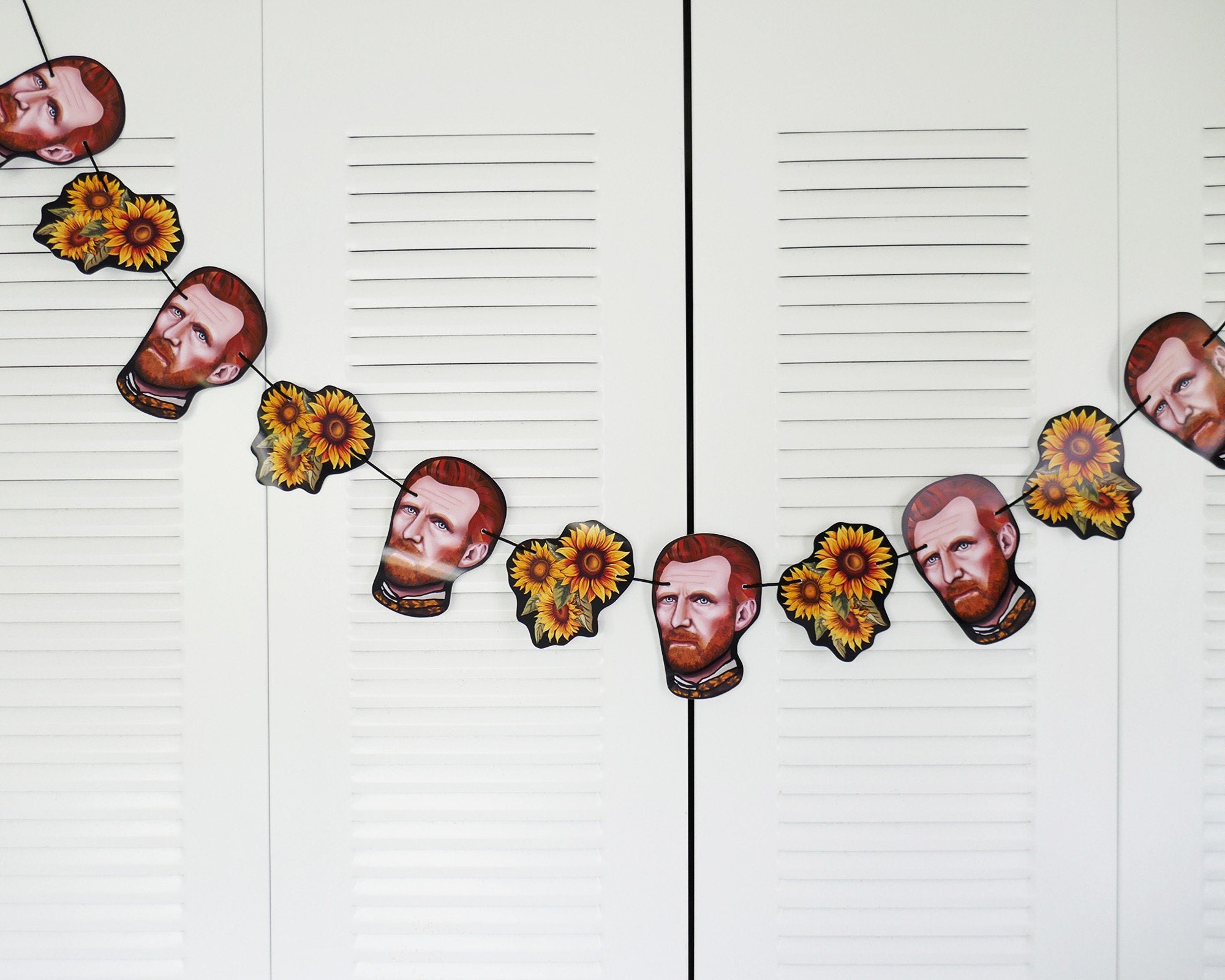 Van Gogh Garland | Dutch Post-Impressionist Art Party Bunting