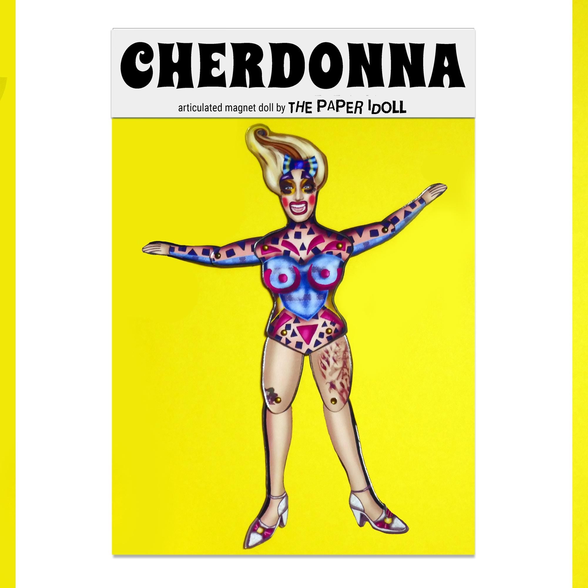 Interactive Magnet Set Cherdonna, Iconic Seattle queer performance artist