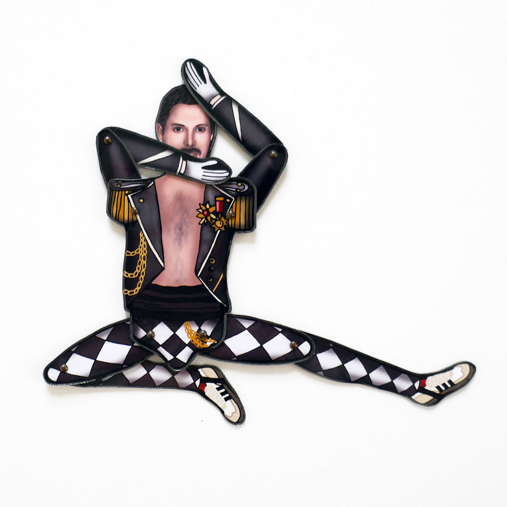 Articulated Freddie Mercury Magnet Doll | Music Lover Decor
