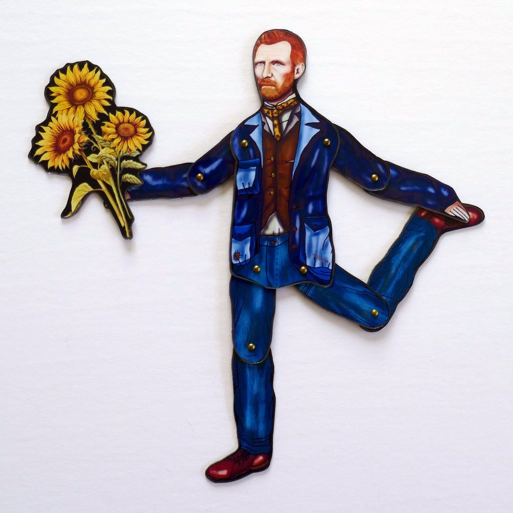 Articulated Van Gogh Magnet Doll | Iconic Artist Decor