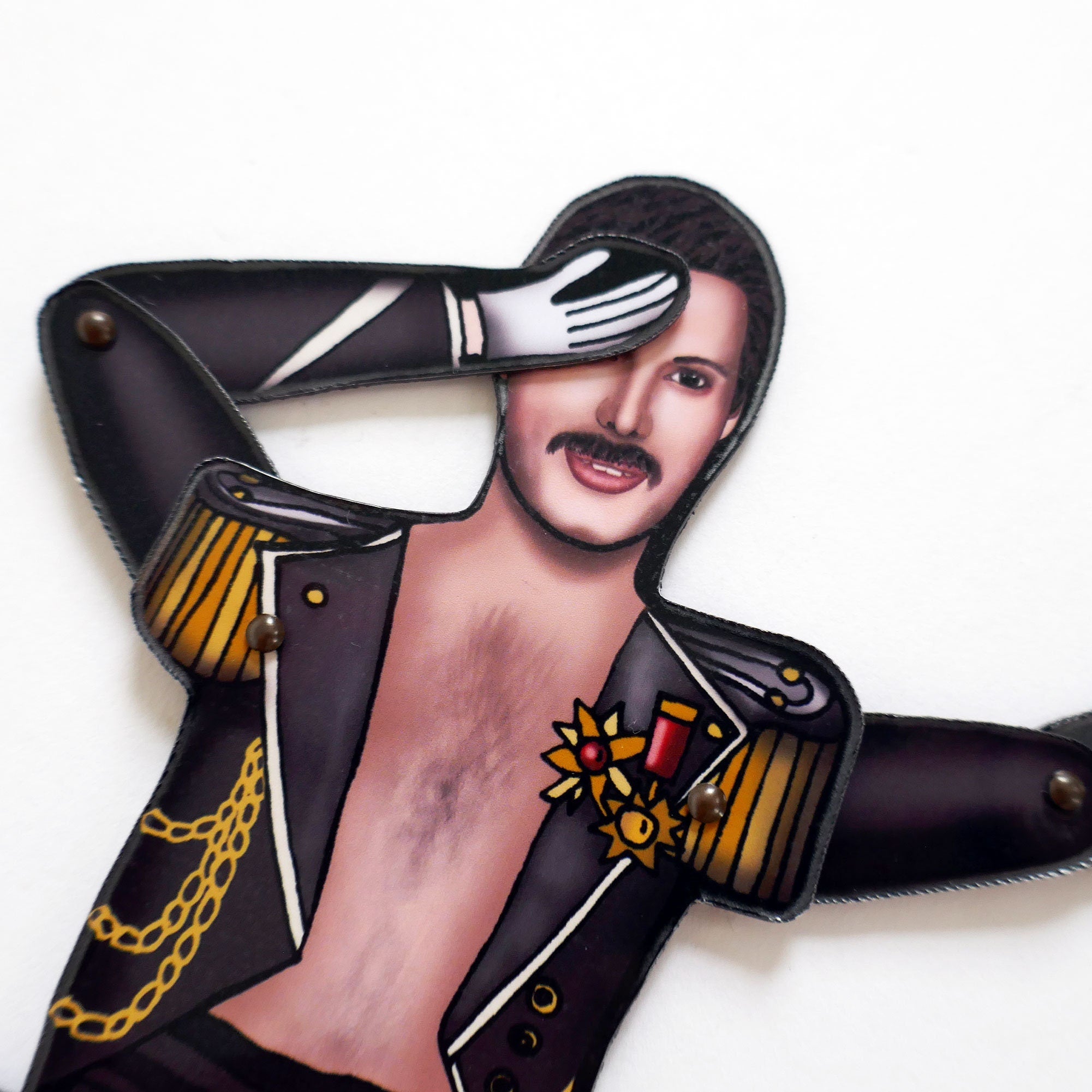 Articulated Freddie Mercury Magnet Doll | Music Lover Decor