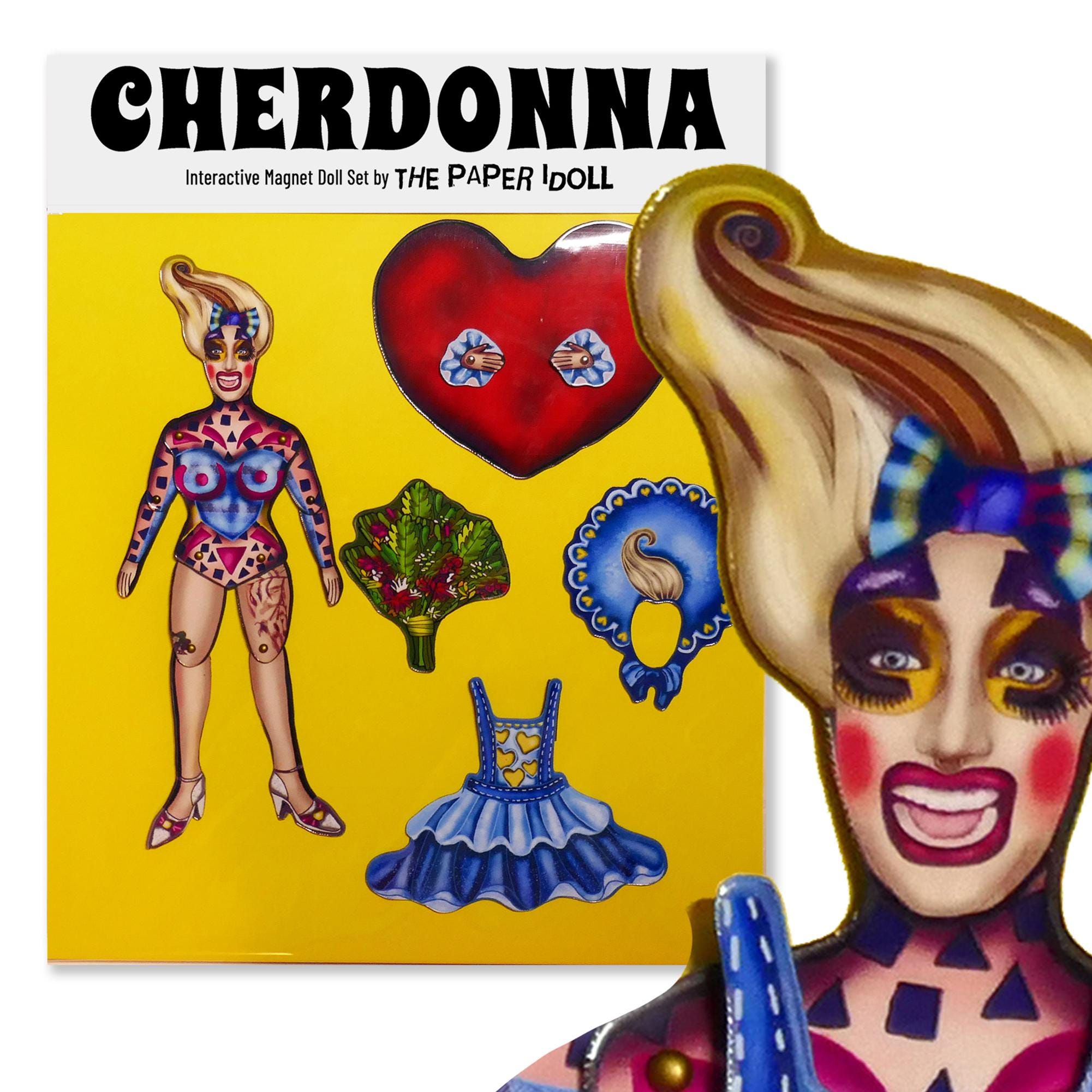 Interactive Magnet Set Cherdonna, Iconic Seattle queer performance artist
