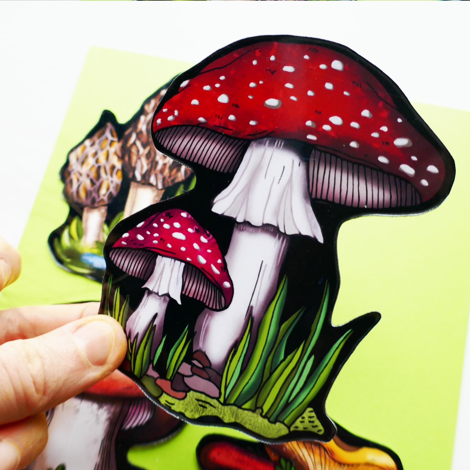Mushroom Magnet Set: Witchcraft Fairy Forest Decor.