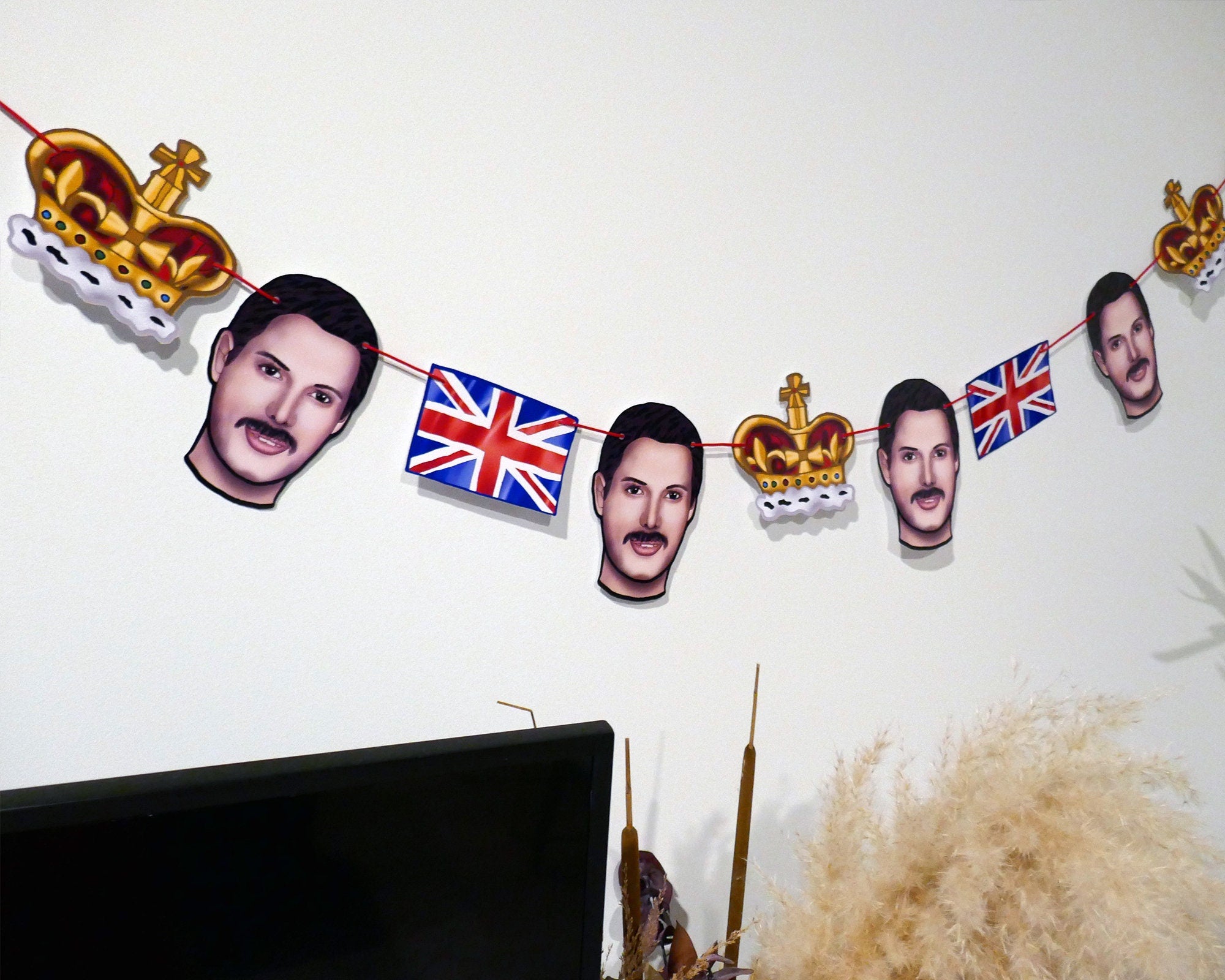 British Rockstar Garland | 80s Music Party Decorations