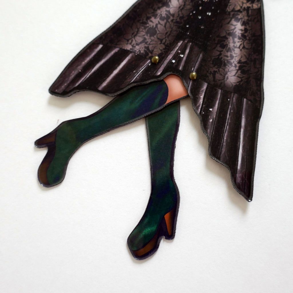 Articulated Magnet Doll | 70s Rock Goddess Home Decor