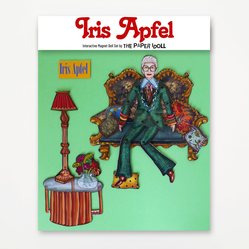 Fashion Icon Interactive Doll + Magnet Set: Art-Themed Refrigerator Magnets