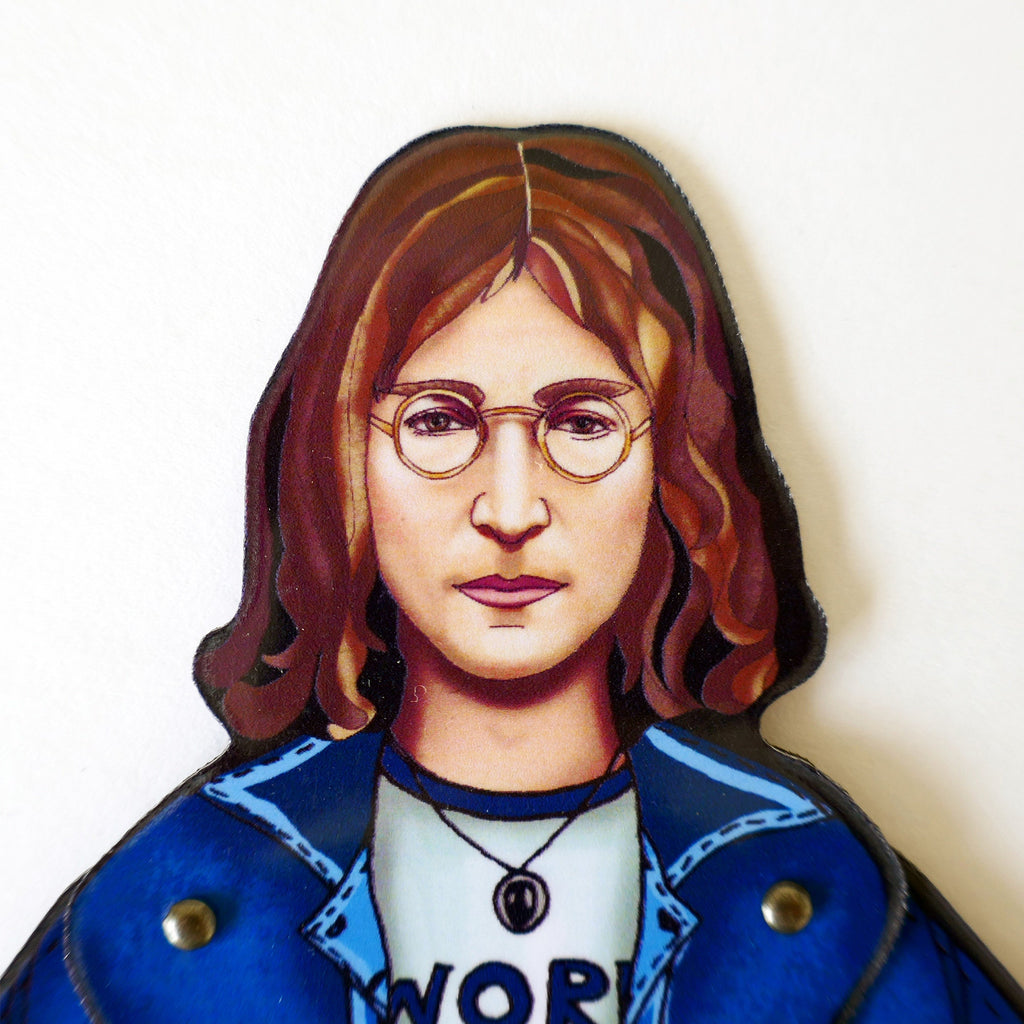 Articulated Musician Magnet Doll: John Lennon-Inspired Fridge Decor