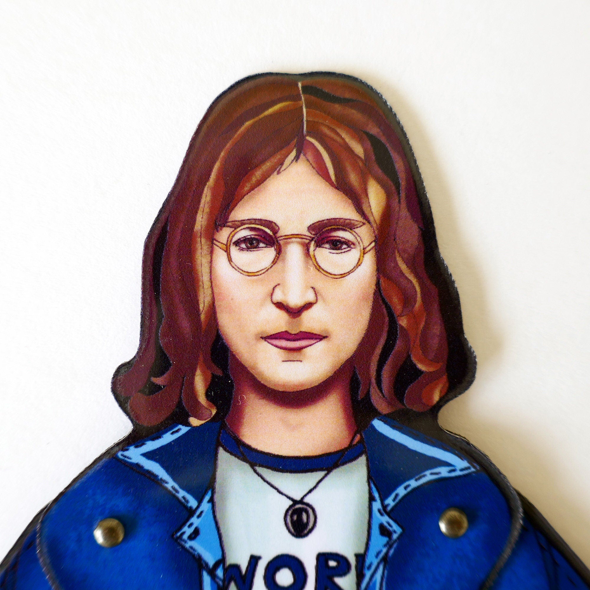 Articulated Musician Magnet Doll: John Lennon-Inspired Fridge Decor