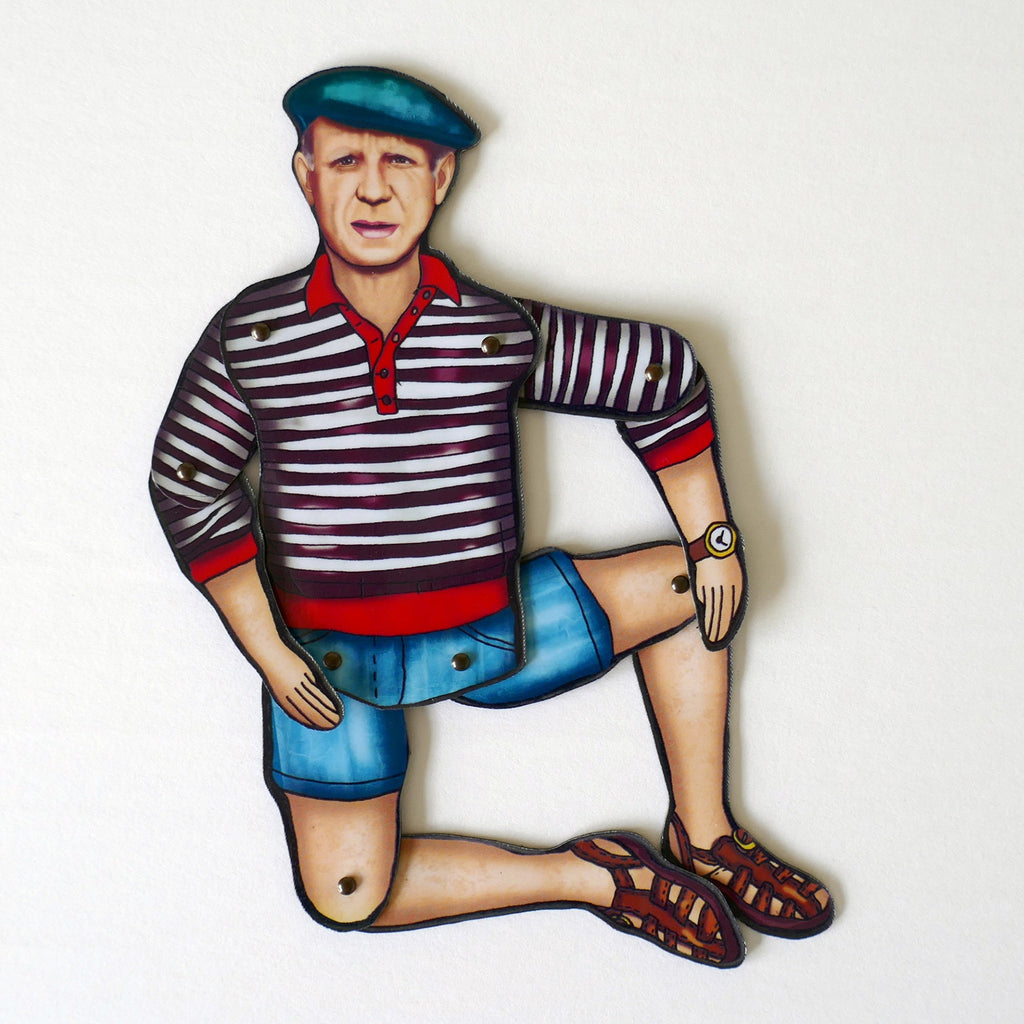 Articulated Picasso Magnet Doll | Modern Art Home Decor
