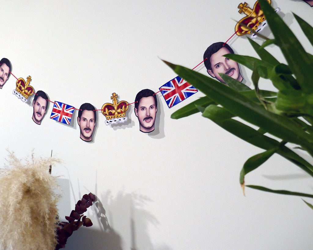 British Rockstar Garland | 80s Music Party Decorations